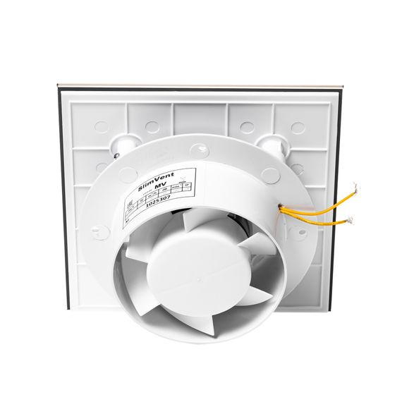 Вытяжной тонкий вентилятор SlimVent МV 100, стекло квадрат бронзовый матовый