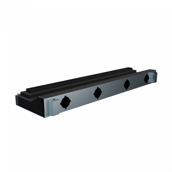 Flexag SHN-1-1000-25-B щелевой диффузор с низкопрофильной КСД под гипсокартон, черный