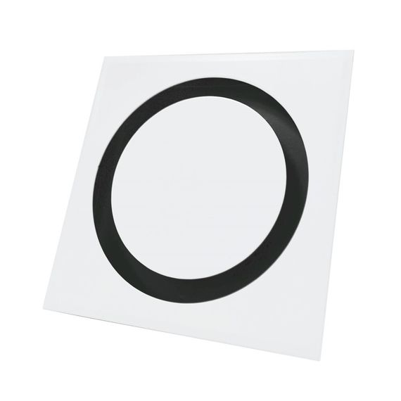 Диффузор приточно-вытяжной на магнитах регулируемый НД-125 декоративный металлический белый