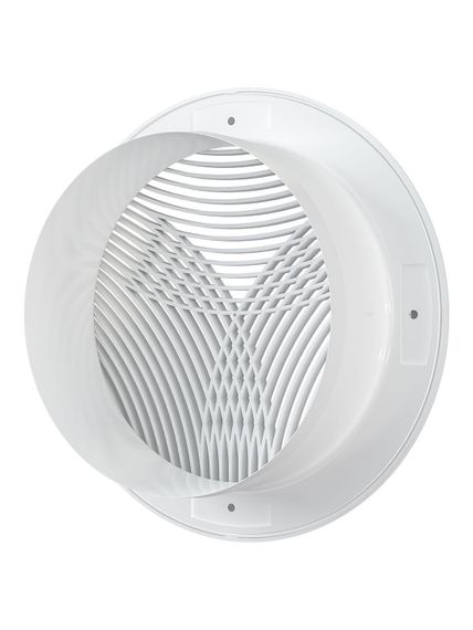 Решетка вентиляционная РПКФ фланец D150 разъемная D200 пластик ERA