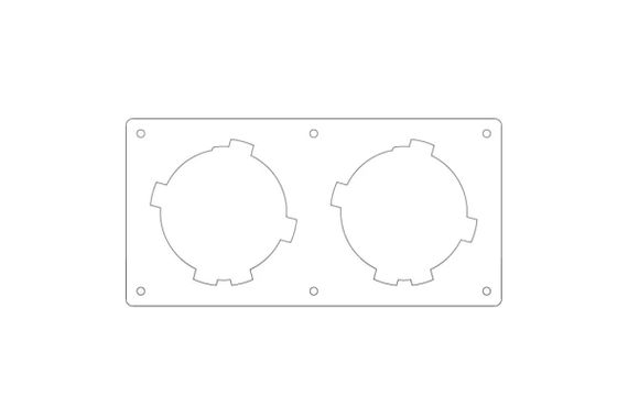 Provent MP 75x2 Монтажная панель на 2 выхода