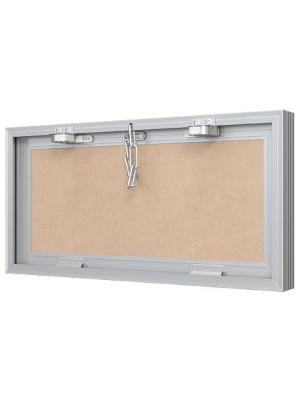 Люк ревизионный D Ceramo Base 400х200 скрытый монтаж съемный алюминий EVECS