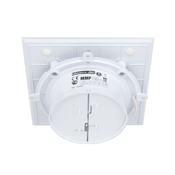 Вентилятор накладной сверхтонкий MMotors JSC MMP-01 100/90 куб/ч Пластик/Квадрат Белый