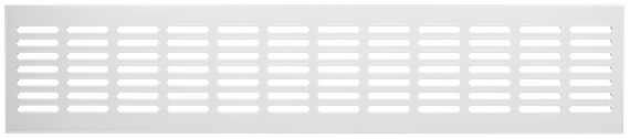 Решетка переточная алюминиевая с покрытием полимерной эмалью 480x100 4810DP Al Белая