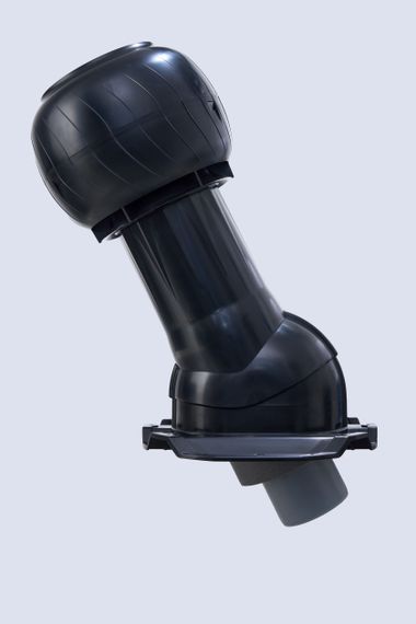 Готовый комплект, изолированный на скатные кровли из профильного листа МП-21 (С21) d 110/160 мм, цвет черный RAL 9005, серия Static