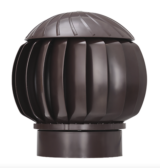 Готовый комплект, изолированный для кровли с профилем Монтеррей (Monterrey) и его аналогами d 110/160 мм, цвет темно-коричневый RAL 8019, RR 32, серия Twister