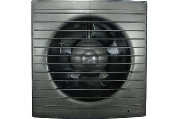 Вентилятор осевой, вытяжной с обратным клапаном, ВИЕНТО 125СК STILL (240 м3), gray metal