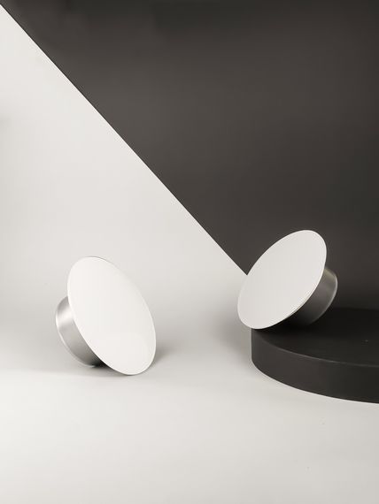 Анемостат-диффузор дизайнерский DN 125 темно серый (RAL7040) глянец