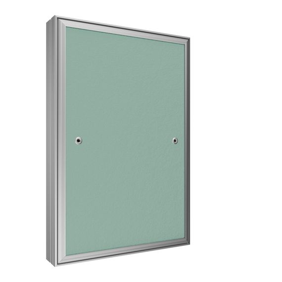 Люк ревизионный D Ceramo Base 400х600 скрытый монтаж съемный алюминий EVECS