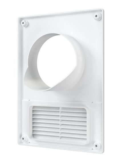 Решетка вентиляционная РУФ фланец D100/60х120 разъемная 185х254 пластик ERA