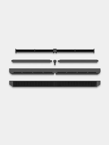 Оконный приточный вентиляционный клапан Ventus OK 400 черный (RAL 9005)