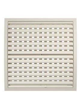 Решетка вентиляционная РРП разъемная регулируемая 350х350 пластик Ivory ERA