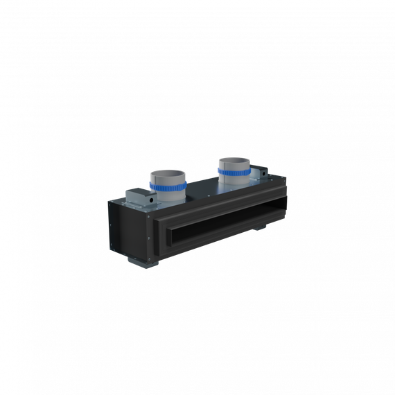 Flexag SH-1-500-25-B щелевой диффузор с КСД под гипсокартон, черный