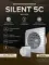 Вентилятор накладной SILENT D125 обр.клапан серый металлик DICITI