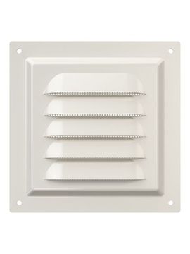 Решетка вентиляционная МЭ сетка 125х125 окрашенная сталь Ivory ERA