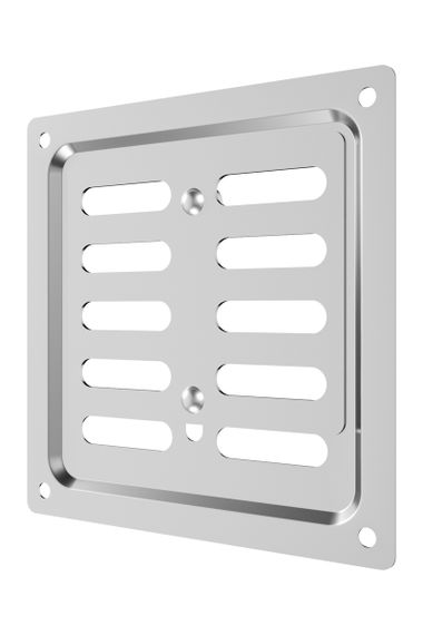 Решетка вентиляционная MER регулируемая 100x100 окраш.сталь Chrome ERA