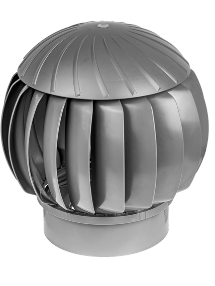 Ротационный дефлектор (Турбодефлектор) 160 Серый пластиковый