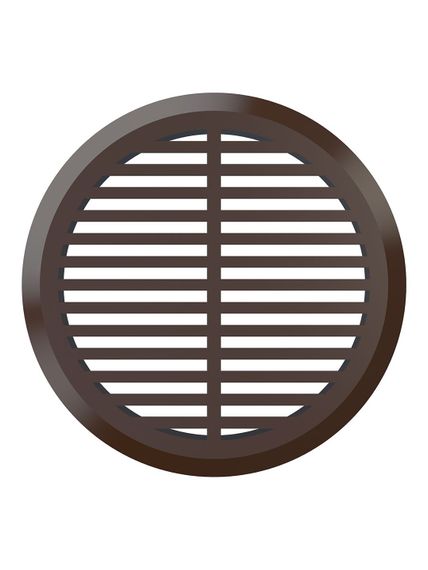 Решетка вентиляционная ДП фланец D45 переточная D50 пластик Brown 4 шт ERA