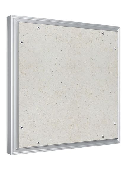 Люк ревизионный D Ceramo Optimum 400х400 скрыт.монтаж петля алюминий EVECS