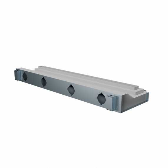 Flexag SHN-1-1000-25-W щелевой диффузор с низкопрофильной КСД под гипсокартон, белый