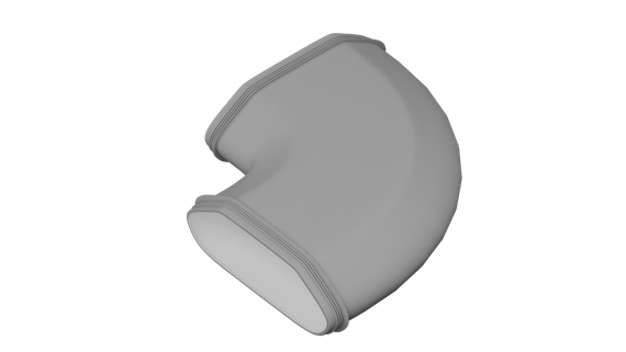 Отвод 90° в горизонте Flexag PP/FL-AT90