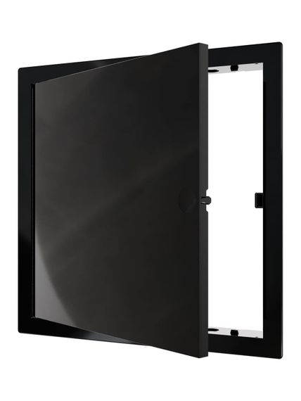 Люк ревизионный LN фланец 200x200 нажимной 224х224 пластик Black EVECS