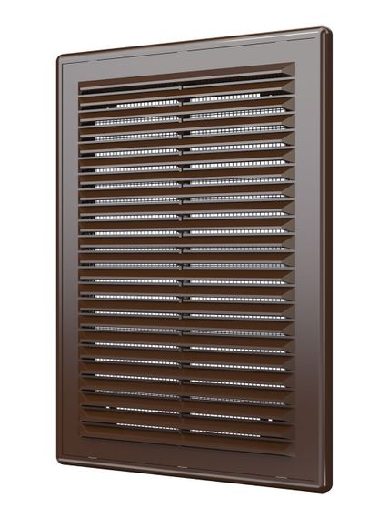 Решетка вентиляционная Р сетка разъемная 185х255 пластик Brown ERA