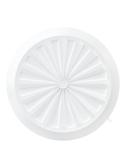 Решетка вентиляционная RKU фланец D90-160 регулируемая D180 пластик ERA