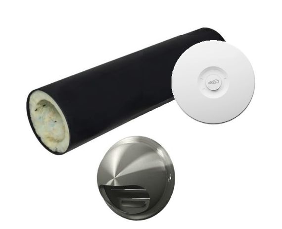 Приточный клапан ERA KIV 125 0.5м с выходом стенным из нержавеющей стали