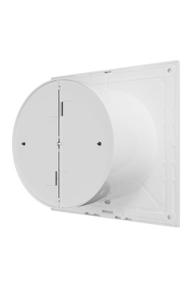 Вентилятор накладной SLIM D125 обратный клапан Matt white DICITI