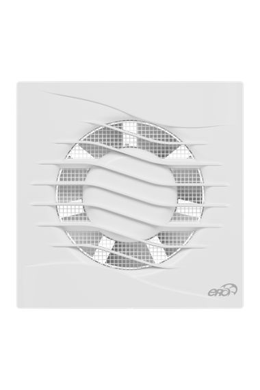 Вентилятор накладной REST D100 сетка, пластиковый обратный клапан, датчик влажности и таймер ERA