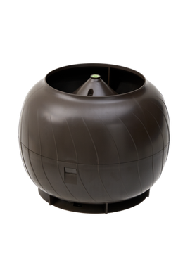 Дефлектор статический (колпак), Ø 160 мм темно коричневый RAL 8019 (RR 32), серия Static