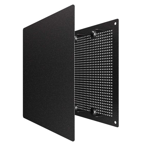 Решетка вентиляционная RVM сетка разъемная на магнитах 170х170 окрашсталь Black ERA