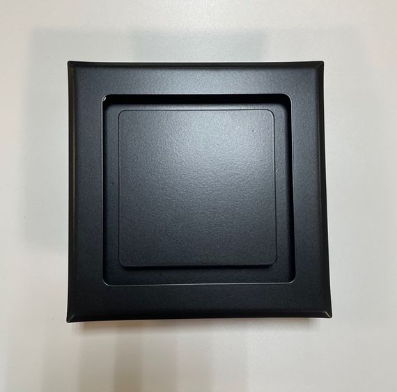 Диффузор приточно-вытяжной на магнитах регулируемый НДК-100 декоративный металлический черный матовый