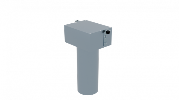 Flexag PCP-125/90x2 пленум вентиляционный потолочный, D125, на 2 выxода, L=300 мм