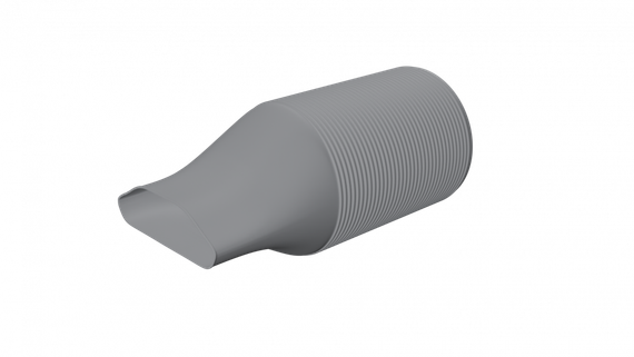 Flexag PPWP/125/1xAT пленум вентиляционный прямой, D125, на 1 выход AT