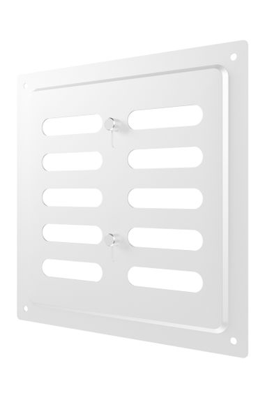 Решетка вентиляционная MER регулируемая 175х175 окраш.сталь White ERA