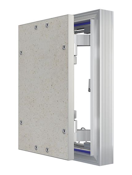 Люк ревизионный D Ceramo Optimum 200х300 скрыт.монтаж петля алюминий EVECS