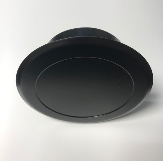 Диффузор приточно-вытяжной на магнитах регулируемый ДК-100 круглый металлический черный матовый