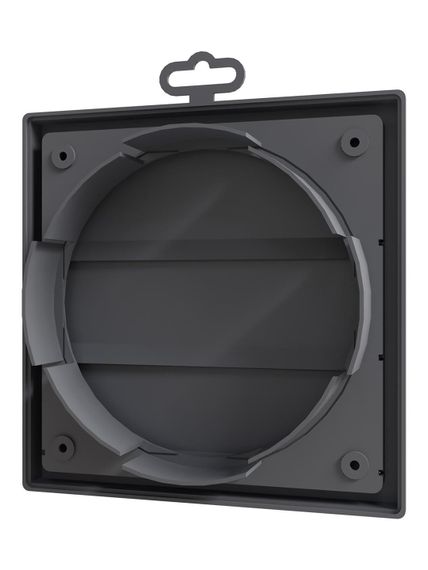 Выход стенной КФ фланец D150/160 жалюзи 190х190 ASA Gray ERA