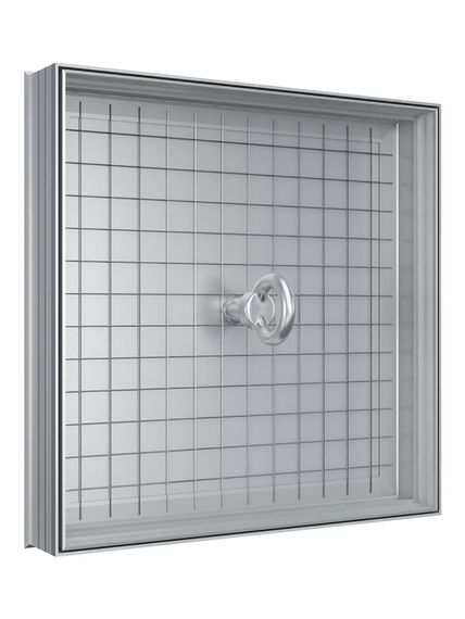 Люк ревизионный D Floor 300х300 напольный скрыт.монтаж алюминий EVECS