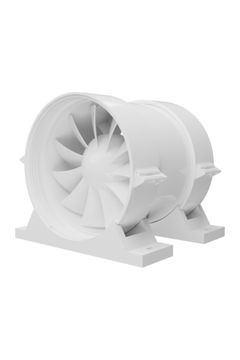 Вентилятор канальный PRO D125 осевой DICITI