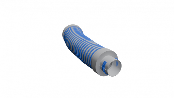 Flexag GL 75/600 гибкий шумоглушитель, D75, длина 600 мм