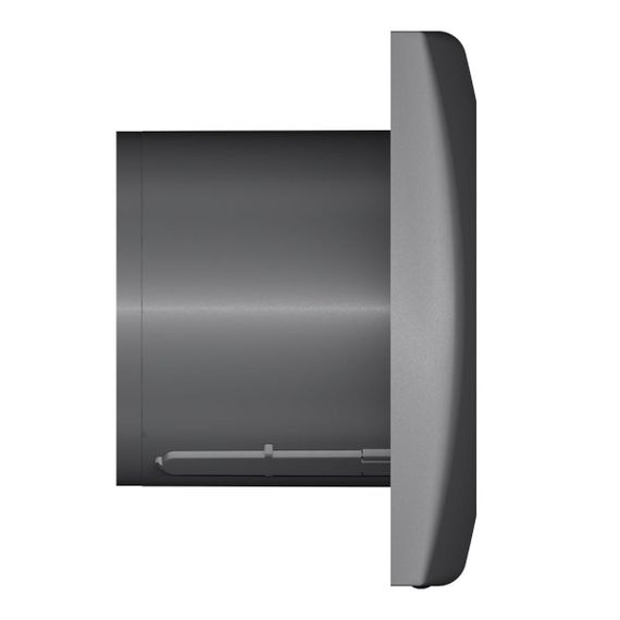 Вентилятор накладной AURA D100 обратный клапан Dark gray metal DICITI