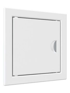 Люк ревизионный ЛР фланец 98х98 ручка 122х122 пластик EVECS