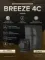 Вентилятор накладной BREEZE D100 обр.клапан Obsidian DICITI