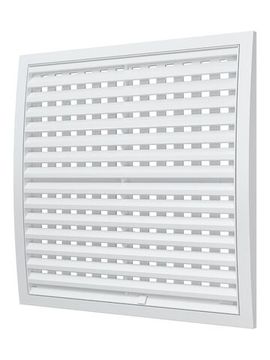 Решетка вентиляционная РРП разъемная регулируемая 350х350 пластик ERA