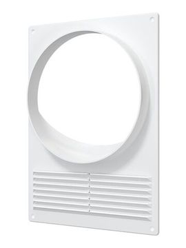 Площадка торцевая ПТПР фланец D150 решетка 180х250 пластик ERA