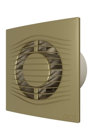 Вентилятор накладной SLIM D100 обратный клапан Champagne DICITI