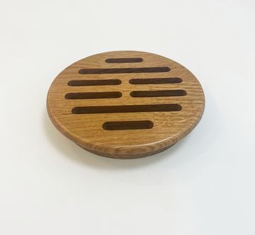 Деревянная врезная решетка Visioner d 120мм. (посадка 105мм. из дуба)